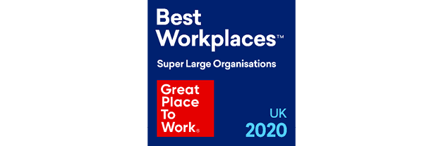 Great places to work 2020 logo